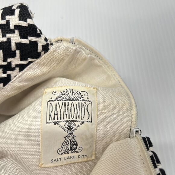 VTG Black White Mod Dress Classic 1970 Look by Pat Sandler for Raymonds S/M READ - Picture 9 of 9